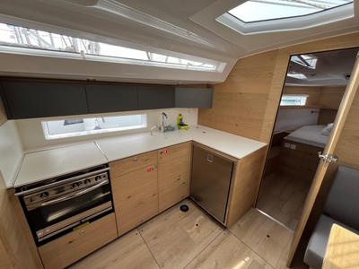 Galley of Ollie, a Elan Impression 45 sailboat at Primošten, Croatia