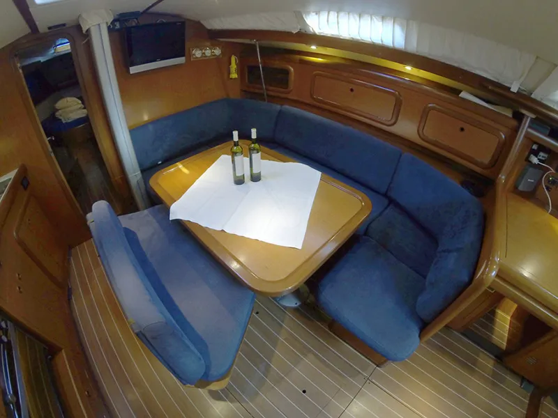 Salon of Skalice, a Cantiere Del Pardo (Grand Soleil) Grand Soleil 43 sailboat at Grad Šibenik, Croatia