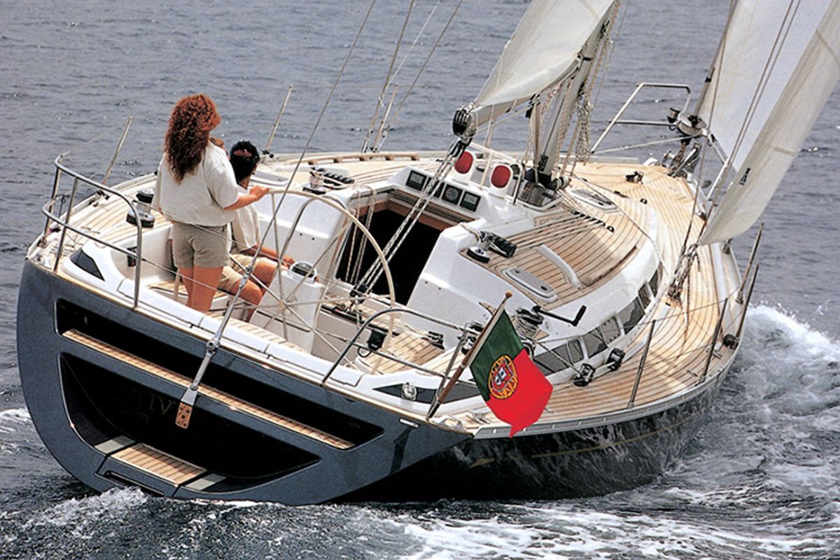 Exterior view of Skalice, a Cantiere Del Pardo (Grand Soleil) Grand Soleil 43 sailboat at Grad Šibenik, Croatia