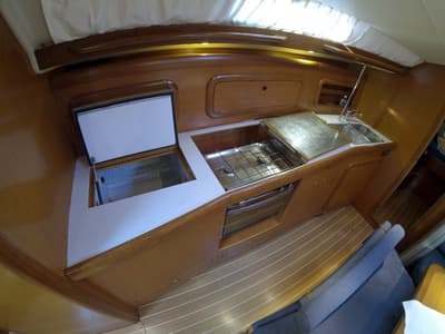 Galley of Skalice, a Cantiere Del Pardo (Grand Soleil) Grand Soleil 43 sailboat at Grad Šibenik, Croatia