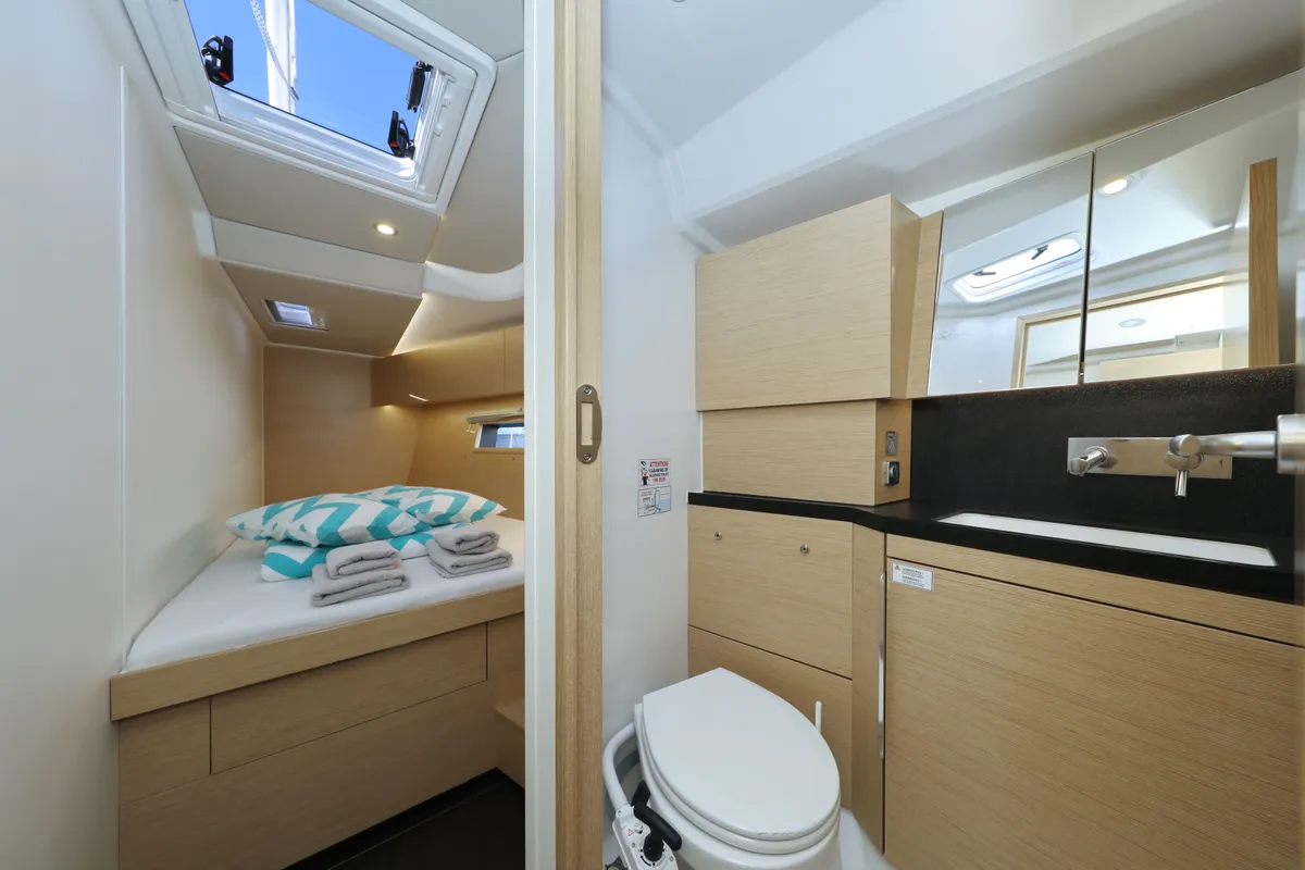 Head on Aventura, a Hanse Yachts Hanse 460 sailboat at Dubrovnik, Croatia