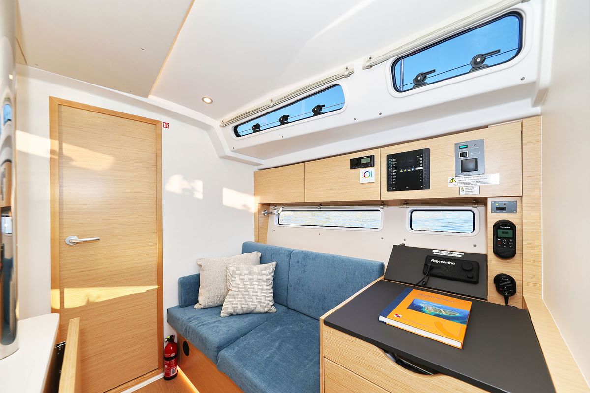 Salon of Amelie, a Hanse Yachts Hanse 360 sailboat at Grad Kaštela, Croatia