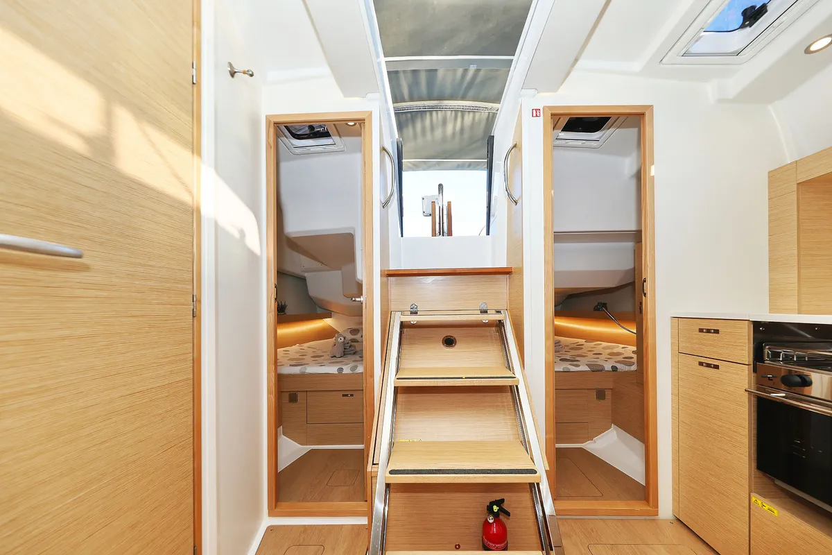 Salon of Amelie, a Hanse Yachts Hanse 360 sailboat at Grad Kaštela, Croatia