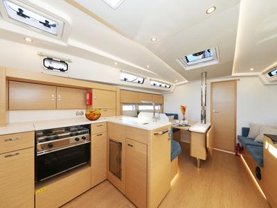Galley of Amelie, a Hanse Yachts Hanse 360 sailboat at Grad Kaštela, Croatia