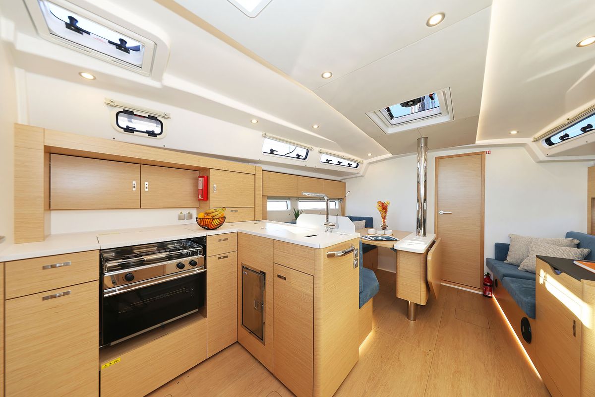 Galley of Amelie, a Hanse Yachts Hanse 360 sailboat at Grad Kaštela, Croatia