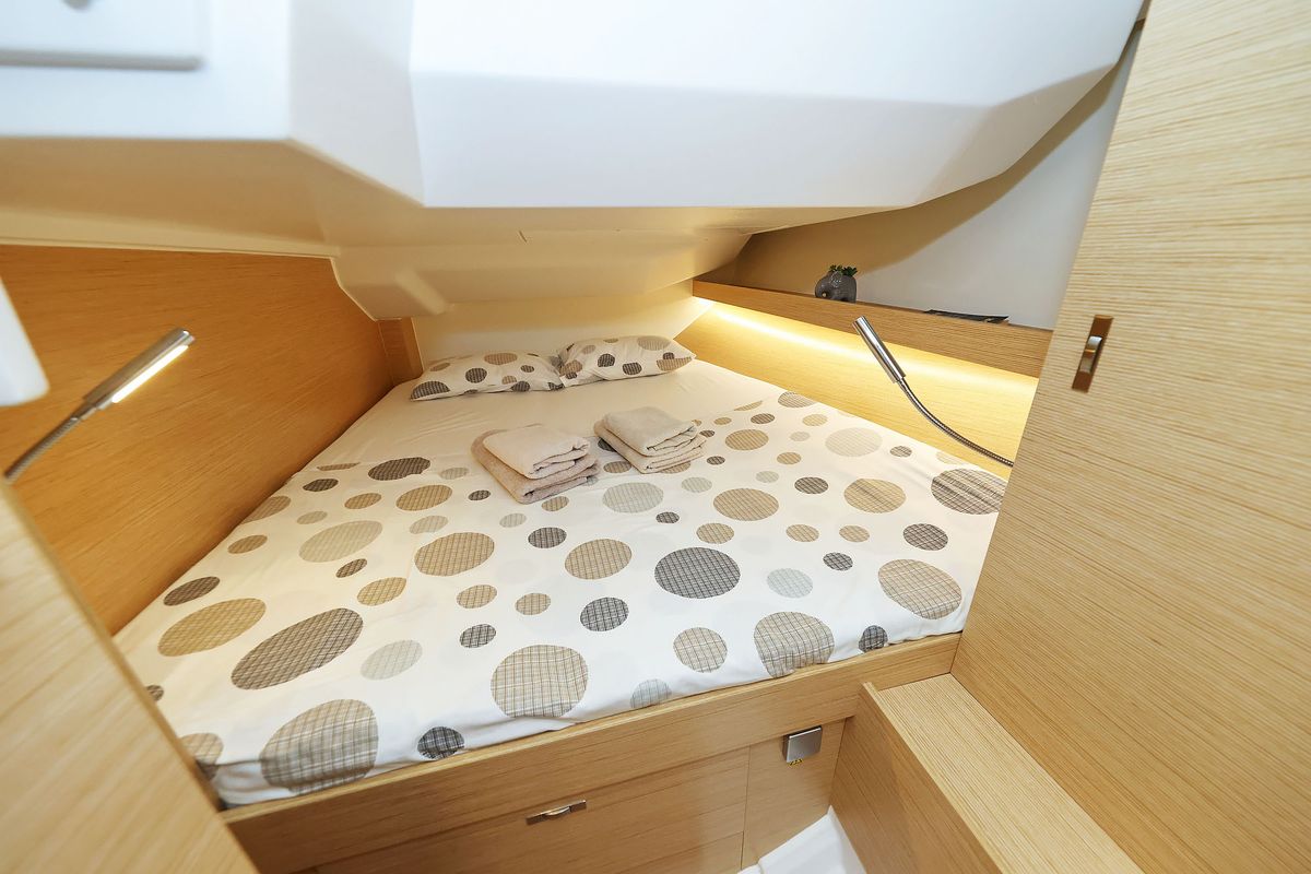 Cabin on Amelie, a Hanse Yachts Hanse 360 sailboat at Grad Kaštela, Croatia