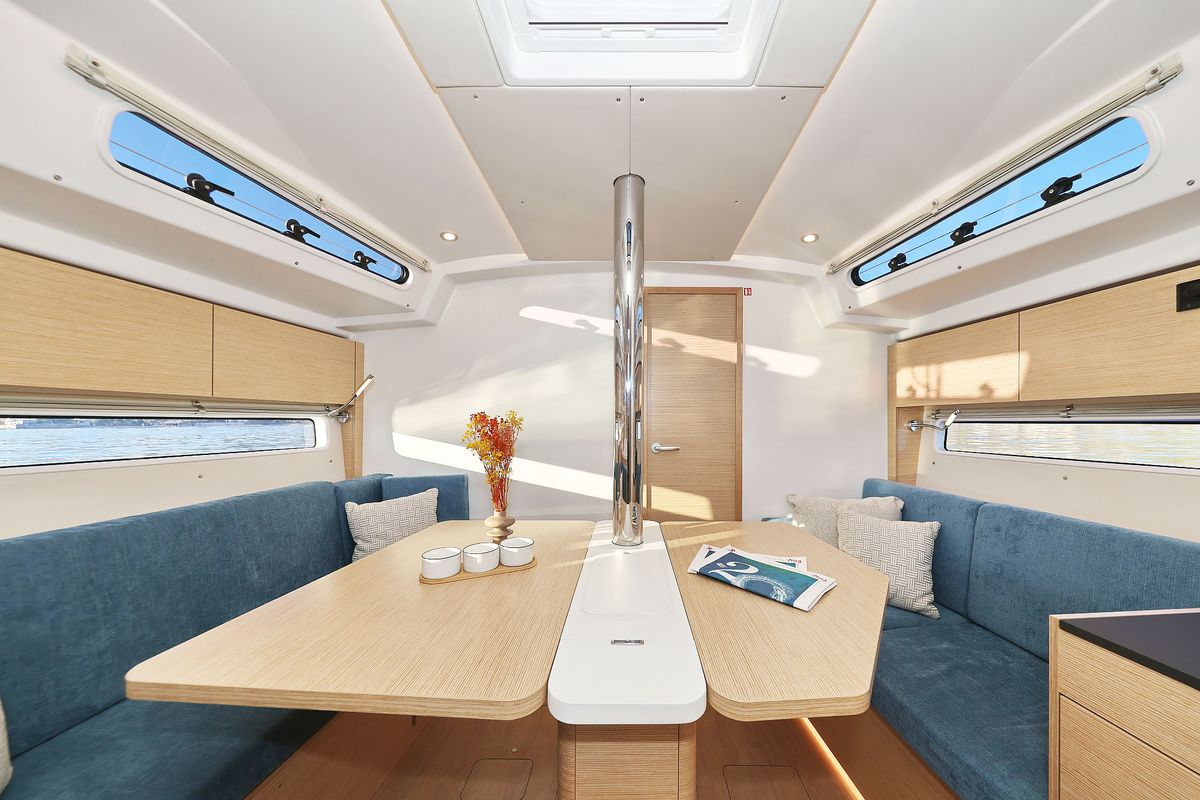Salon of Amelie, a Hanse Yachts Hanse 360 sailboat at Grad Kaštela, Croatia