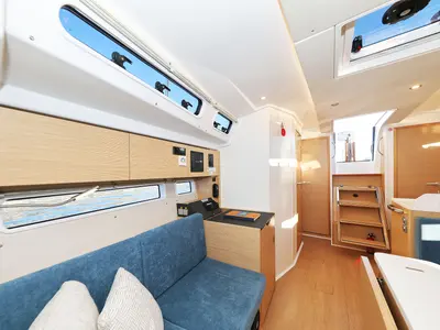 Salon of Amelie, a Hanse Yachts Hanse 360 sailboat at Grad Kaštela, Croatia