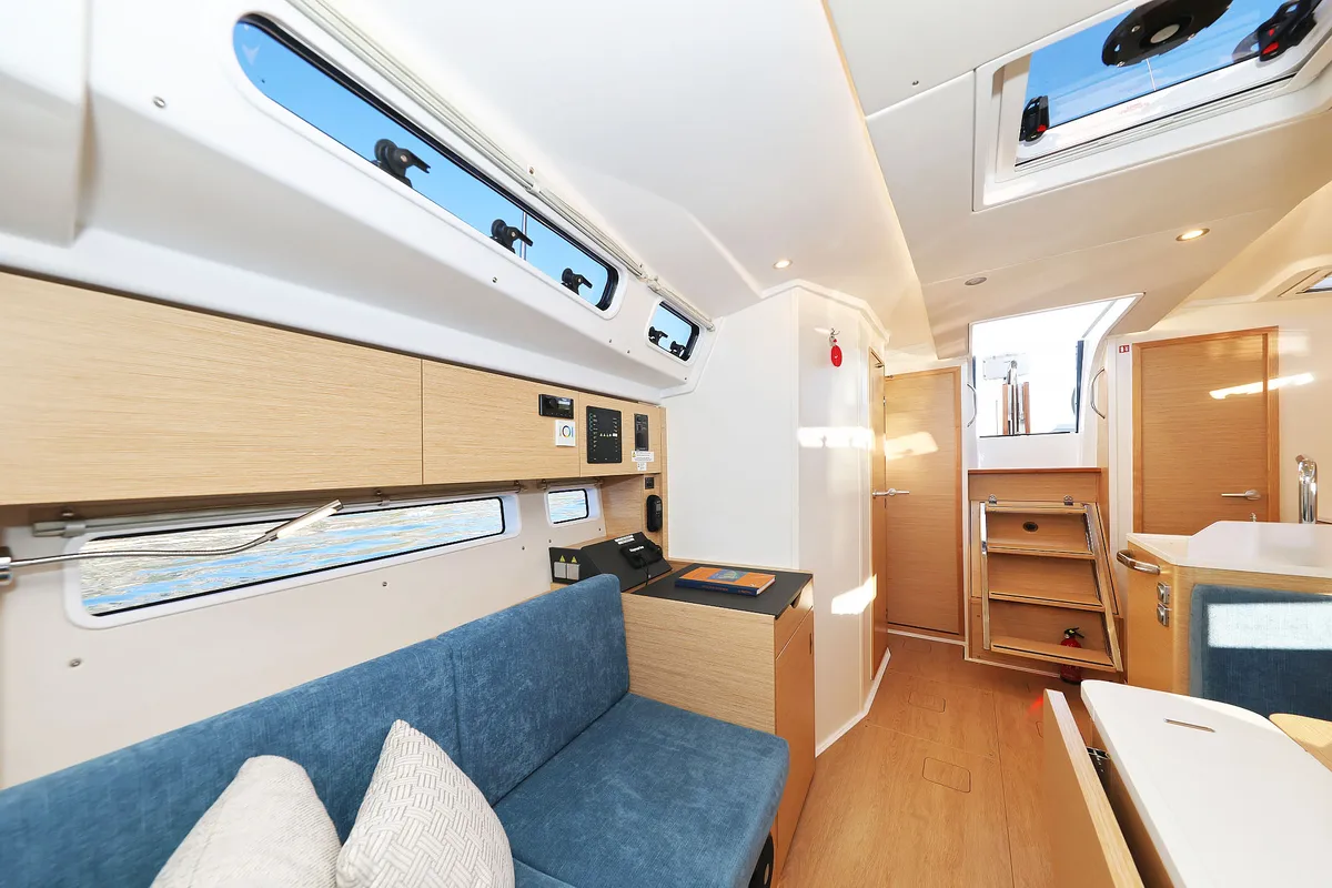 Salon of Amelie, a Hanse Yachts Hanse 360 sailboat at Grad Kaštela, Croatia
