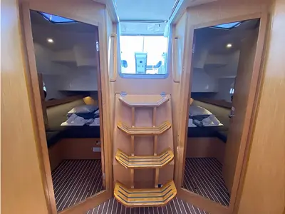 Salon of Kassandra, a Bavaria Cruiser 46 sailboat at Athens, Greece