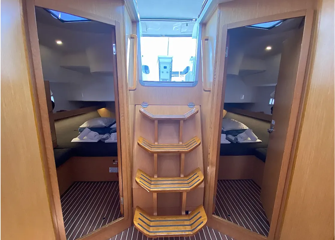 Salon of Kassandra, a Bavaria Cruiser 46 sailboat at Athens, Greece