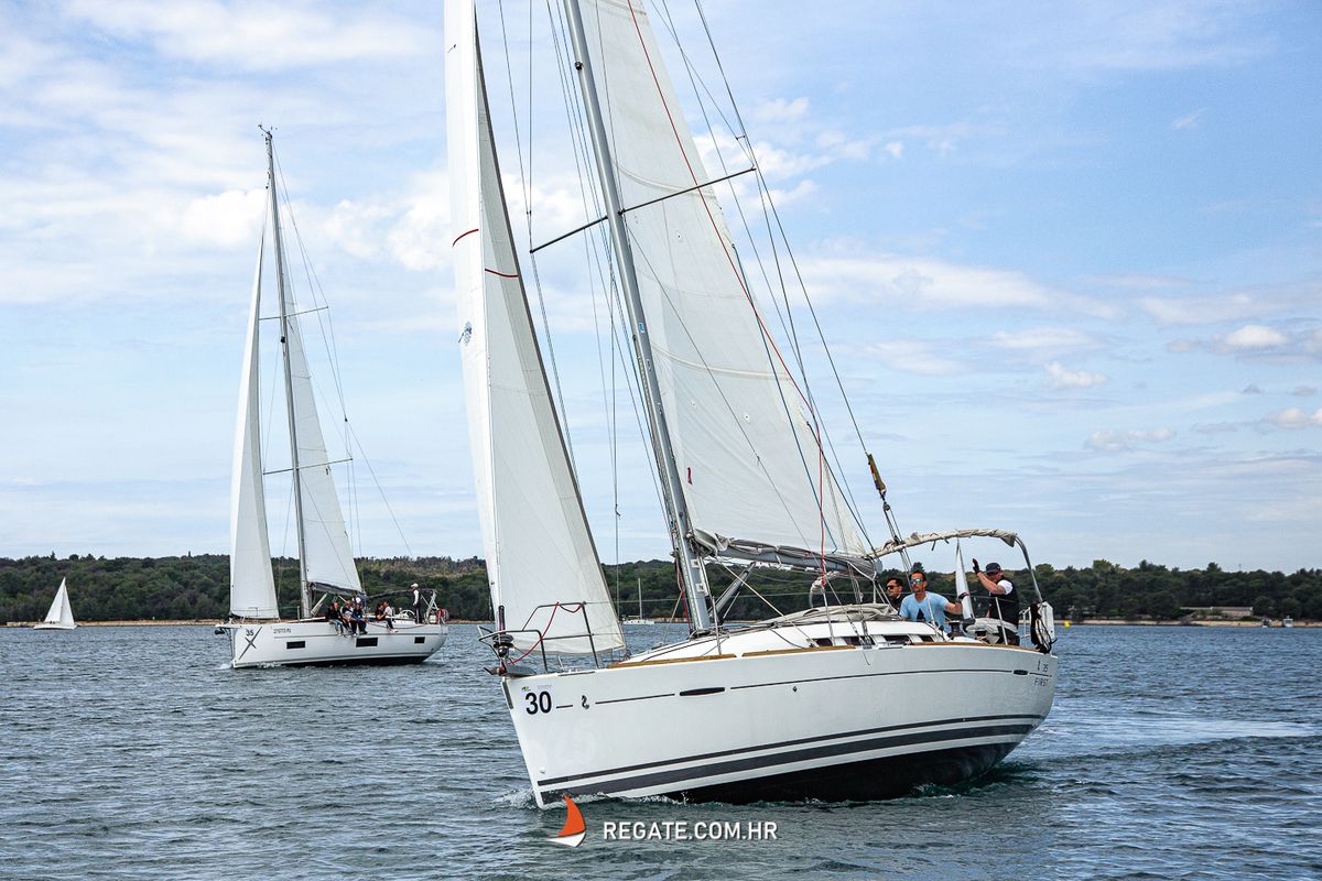 Exterior view of THETIS, a Beneteau First 35 sailboat at Grad Pula, Croatia