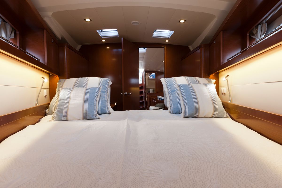 Cabin on Beleza, a Beneteau Oceanis 41 sailboat at Municipal Unit of Lefkada, Greece
