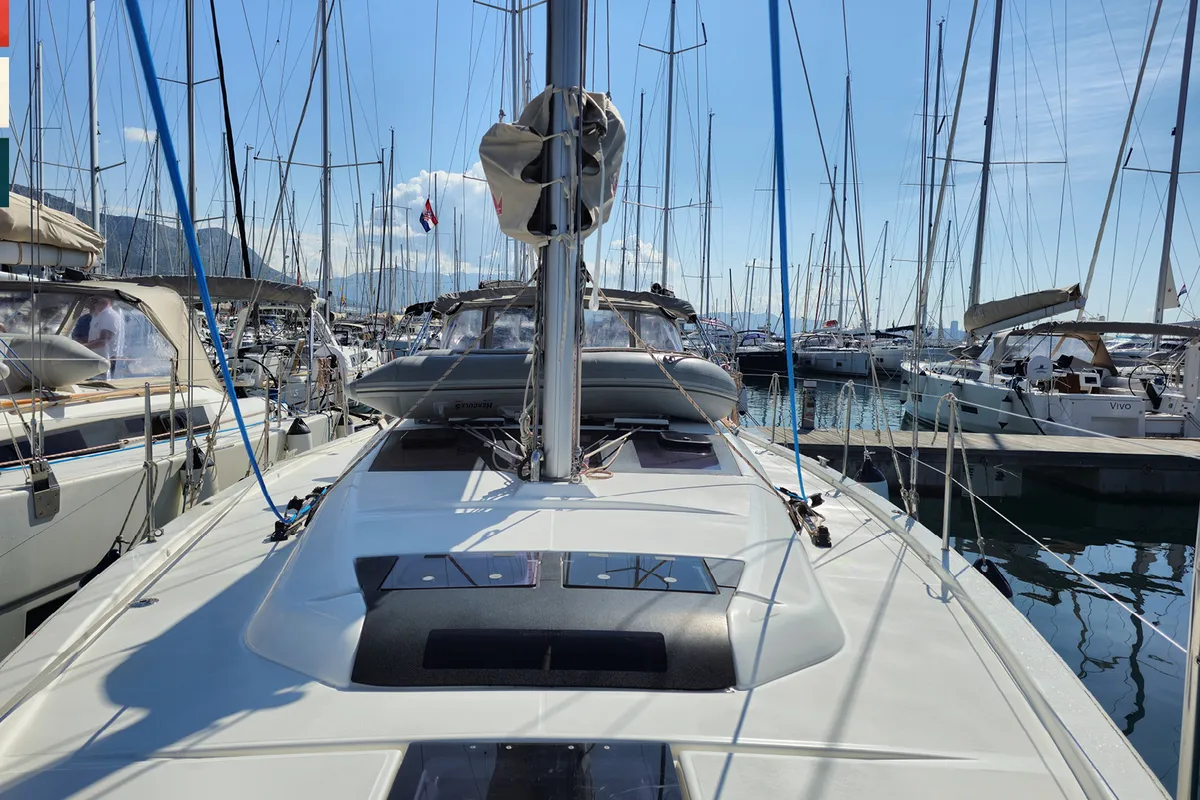 Nika, a Dufour 390 GL sailboat at Grad Kaštela, Croatia