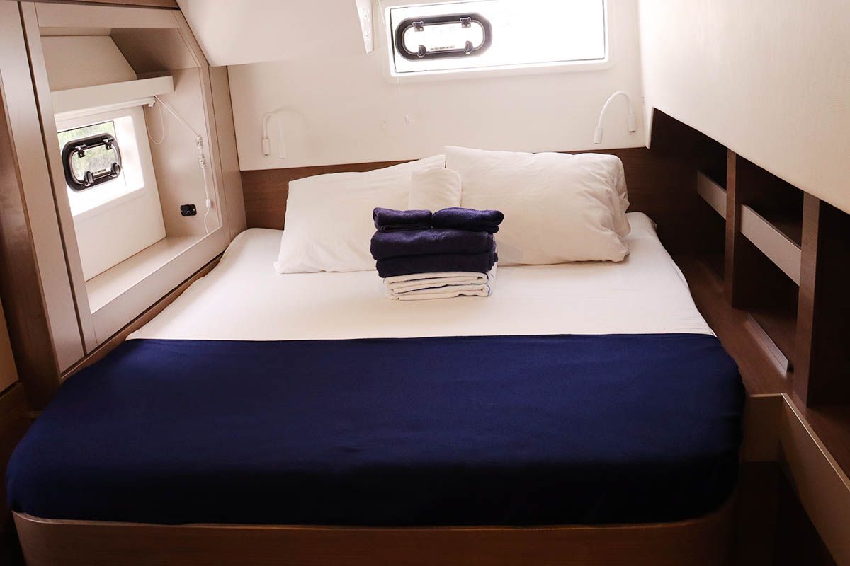 Cabin on Joy, a Bali 4.6 catamaran at Road Town, British Virgin Islands