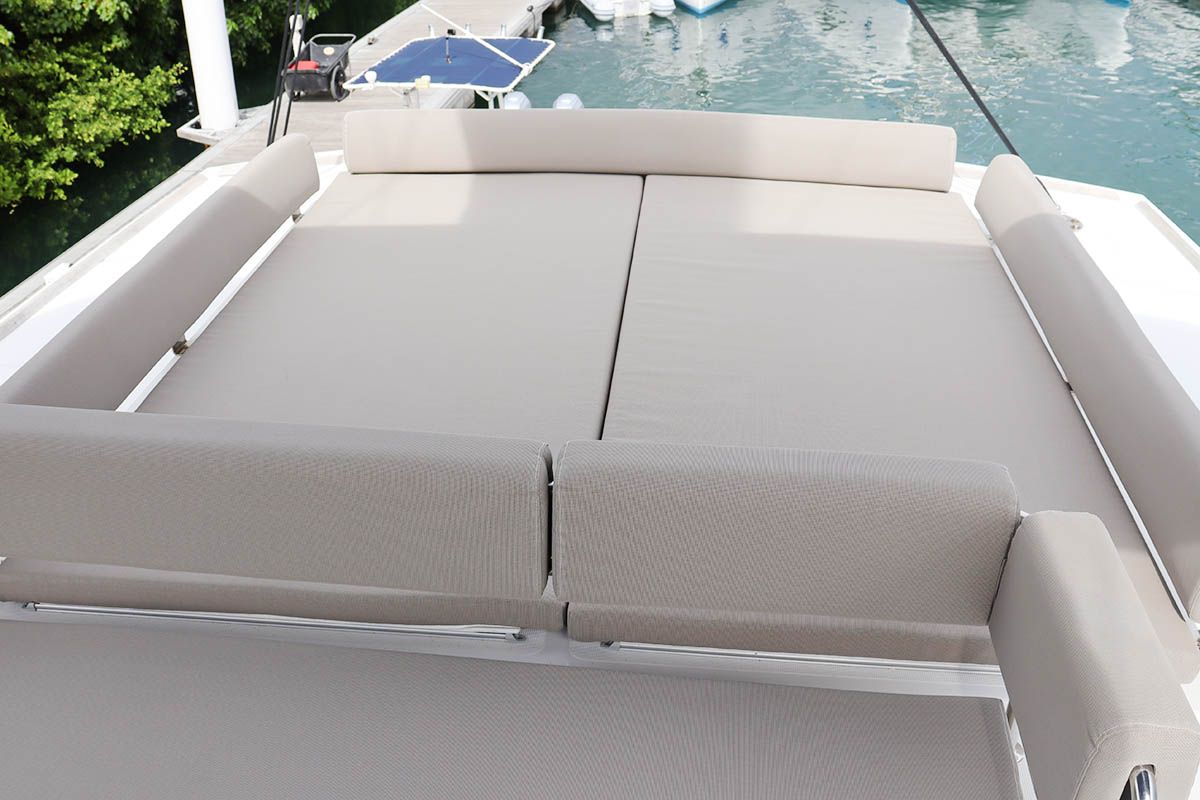 Deck of Joy, a Bali 4.6 catamaran at Road Town, British Virgin Islands