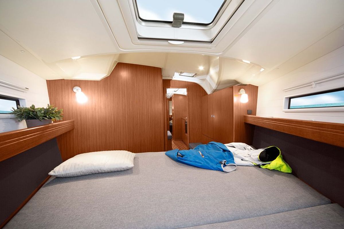 Cabin on China Girl, a Bavaria Cruiser 41S sailboat at Pirovac, Croatia