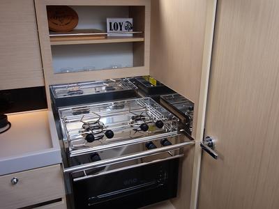 Galley of Loy, a Beneteau Oceanis 34.1 sailboat at Općina Rogoznica, Croatia