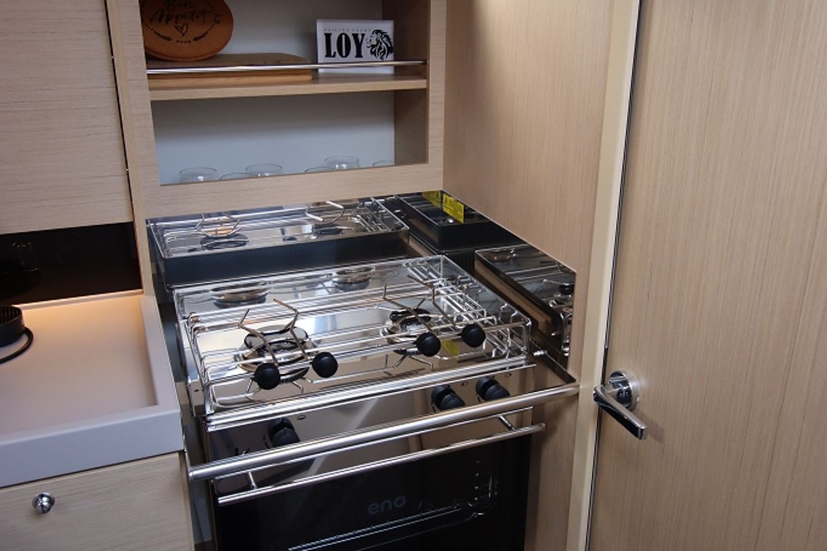 Galley of Loy, a Beneteau Oceanis 34.1 sailboat at Općina Rogoznica, Croatia