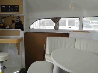 Salon of Pegasus, a Lagoon 380 S2 catamaran at Municipal Unit of Rhodes, Greece