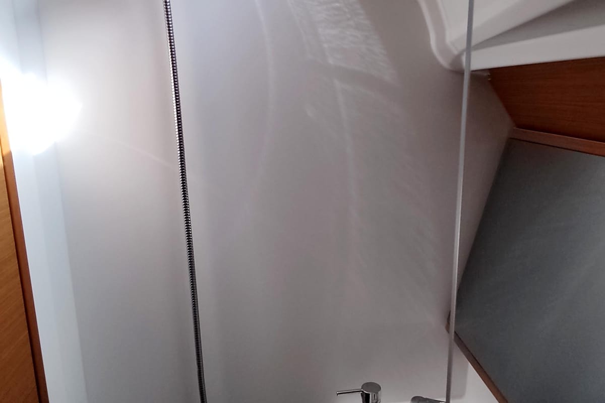 Melisandra, a Jeanneau Sun Odyssey 410 sailboat at Piraeus, Greece