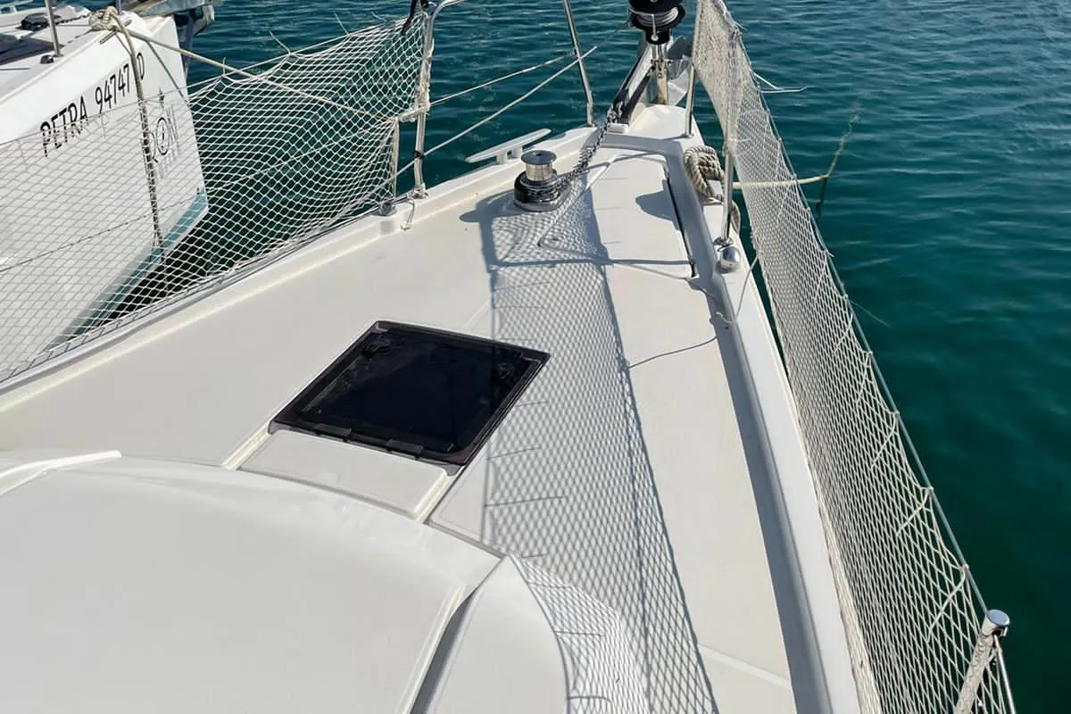 Deck of RITA, a Beneteau Oceanis 41.1 sailboat at Općina Sukošan, Croatia