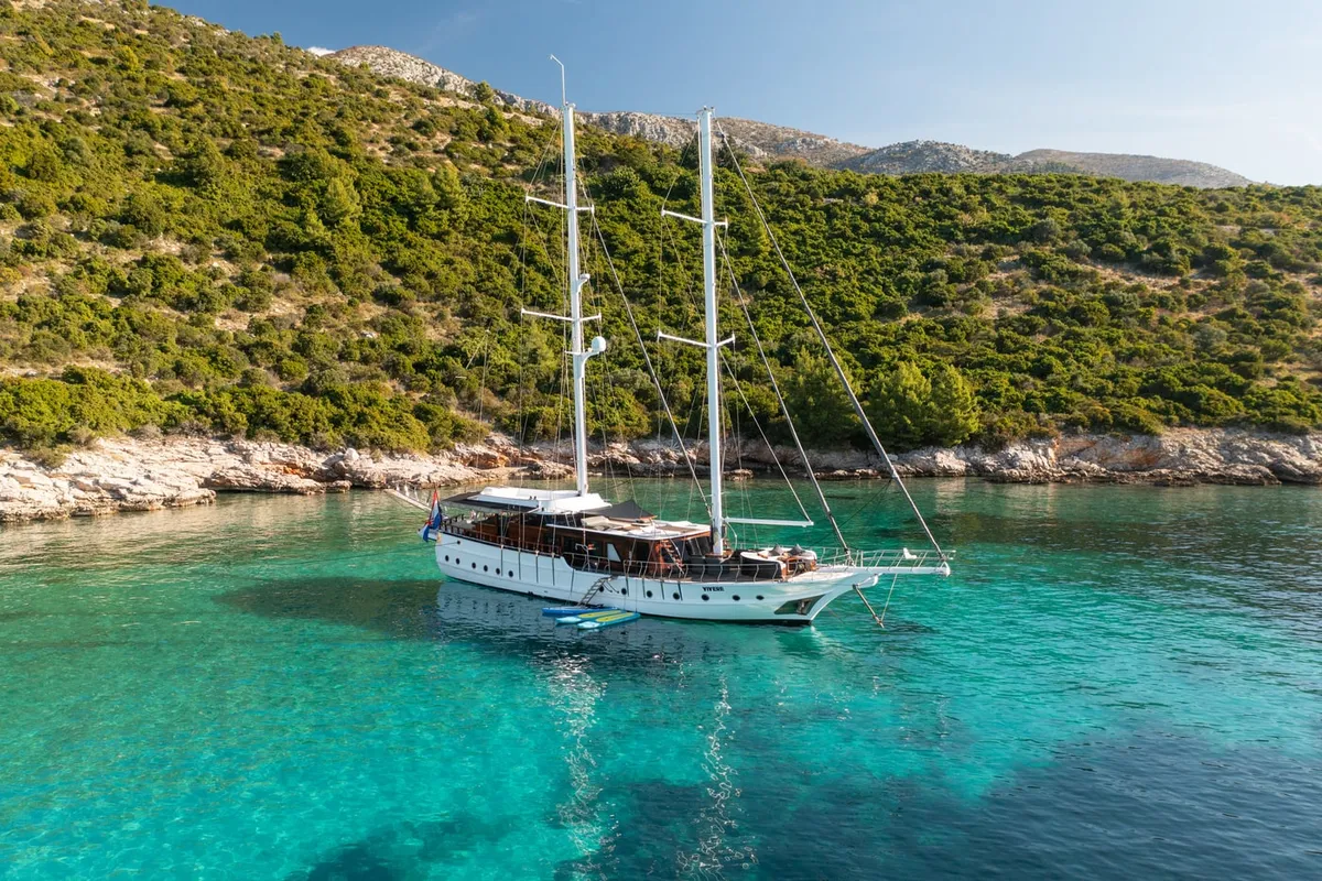 Exterior view of Phoenix Bronze, a Custom Made Phoenix Bronze yacht at Split, Croatia