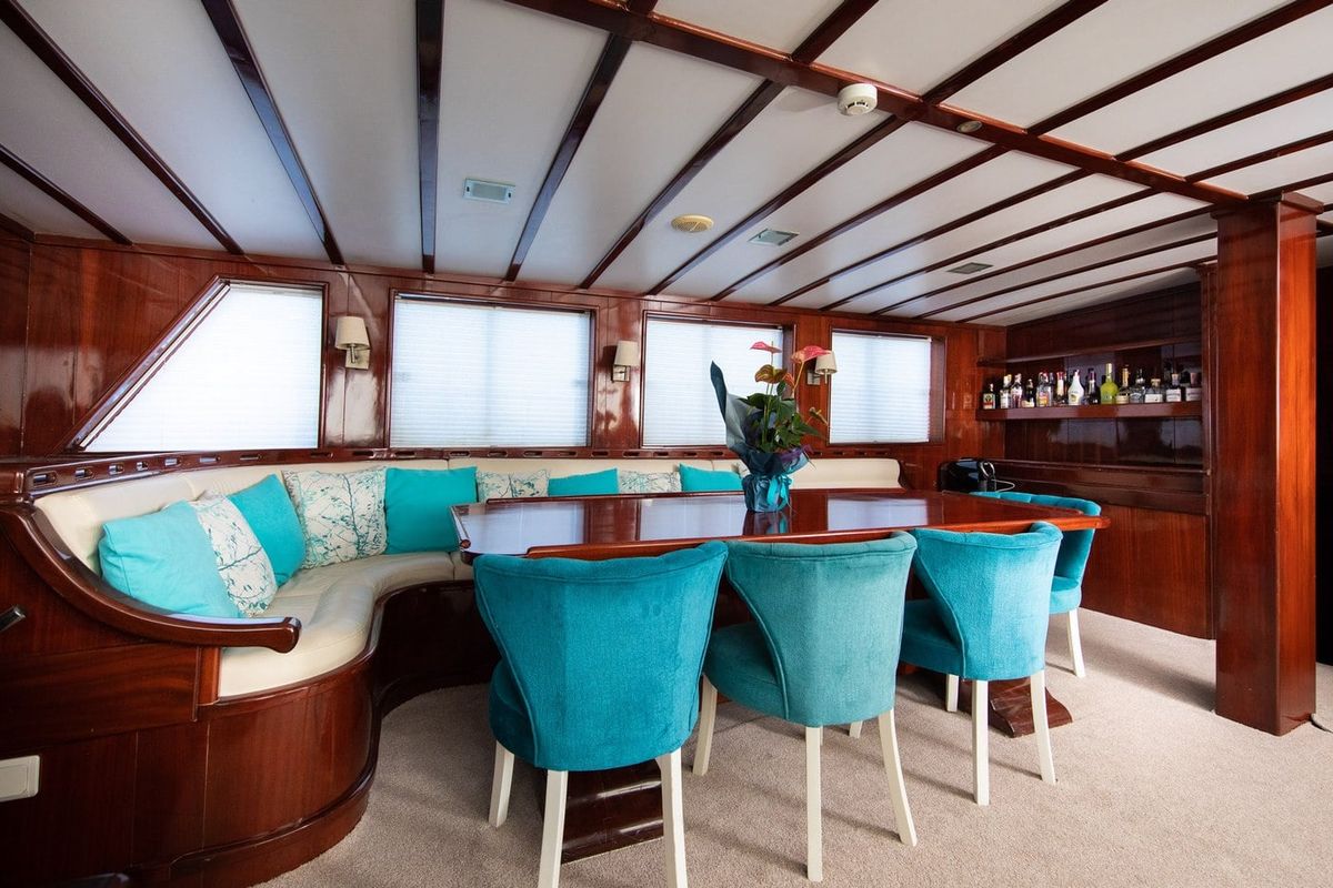 Salon of Phoenix Bronze, a Custom Made Phoenix Bronze yacht at Split, Croatia