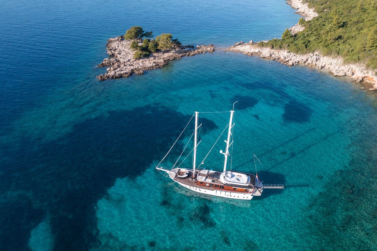 Exterior view of Phoenix Bronze, a Custom Made Phoenix Bronze yacht at Split, Croatia