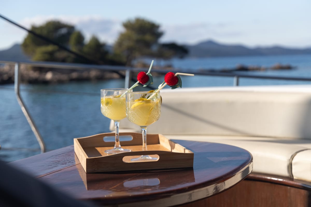 Deck of Phoenix Bronze, a Custom Made Phoenix Bronze yacht at Split, Croatia