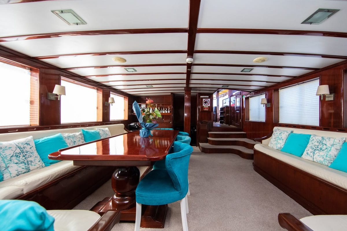 Salon of Phoenix Bronze, a Custom Made Phoenix Bronze yacht at Split, Croatia