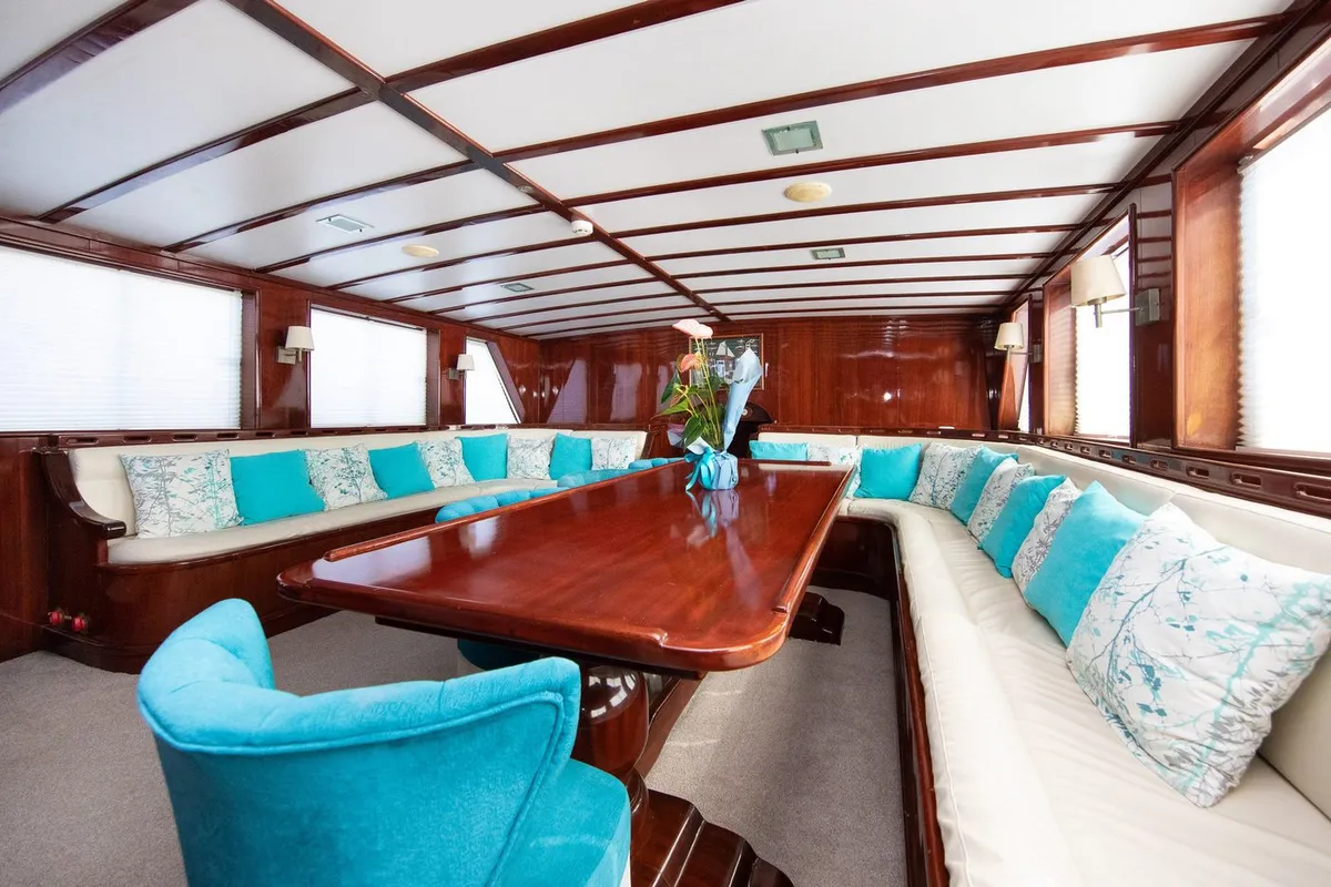 Salon of Phoenix Bronze, a Custom Made Phoenix Bronze yacht at Split, Croatia