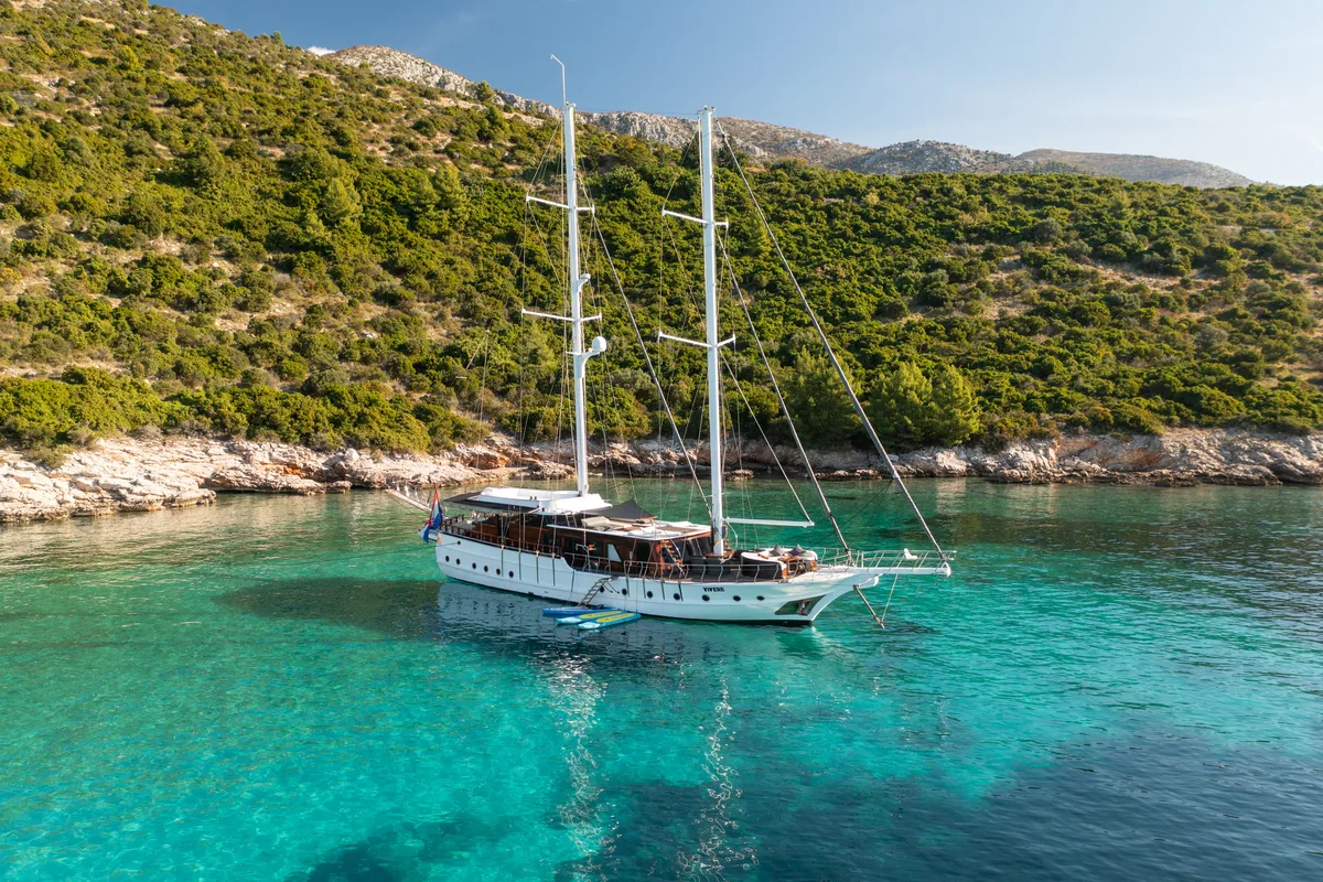 Exterior view of Phoenix Bronze, a Custom Made Phoenix Bronze yacht at Split, Croatia