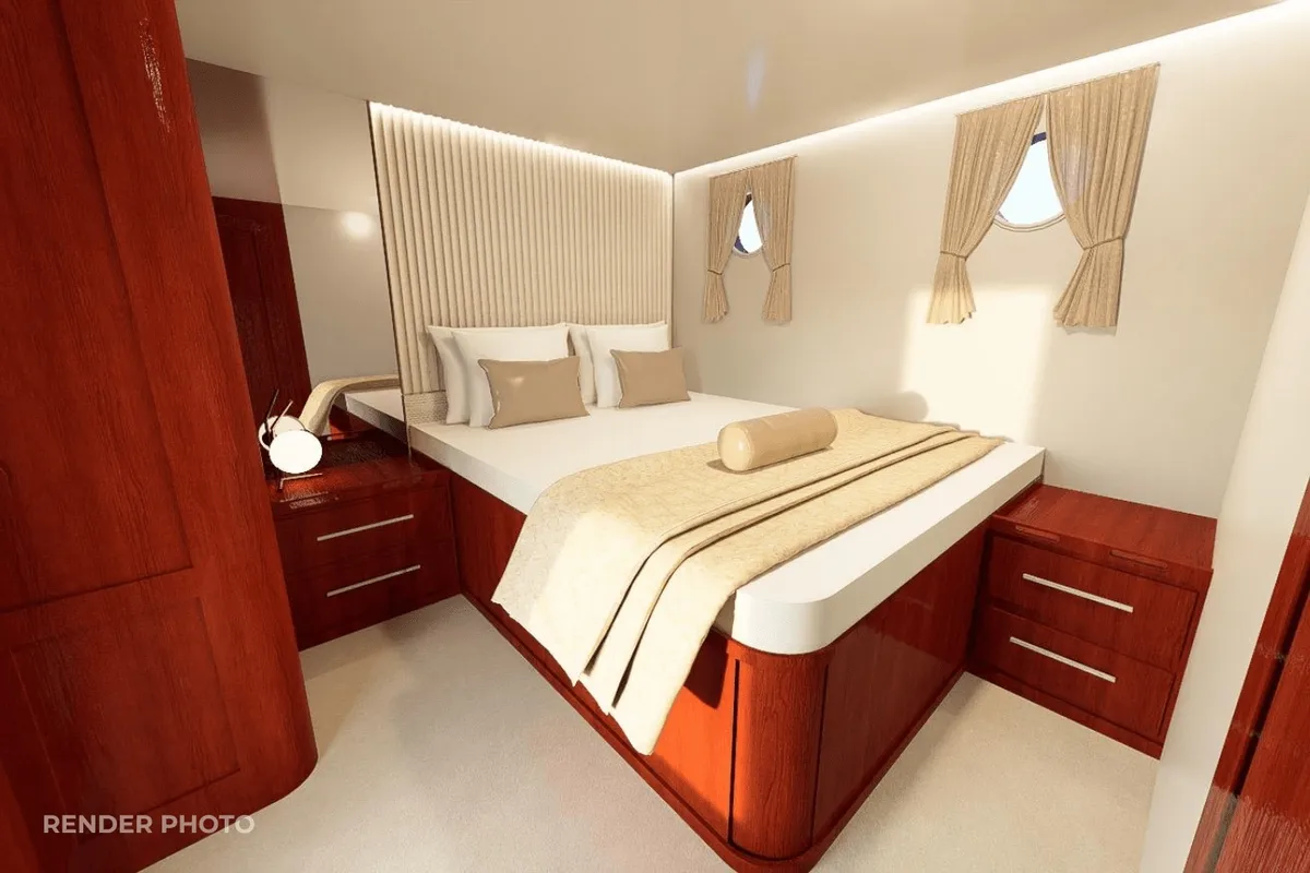 Cabin on Phoenix Bronze, a Custom Made Phoenix Bronze yacht at Split, Croatia