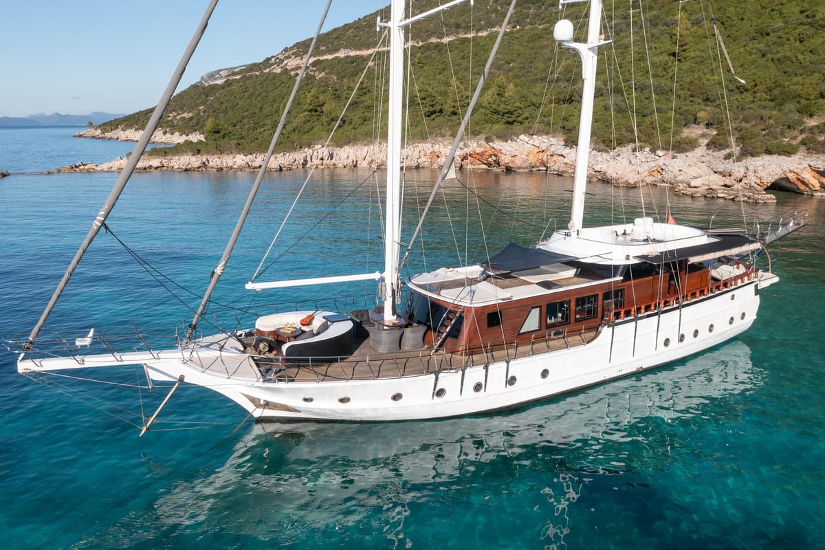 Exterior view of Phoenix Bronze, a Custom Made Phoenix Bronze yacht at Split, Croatia