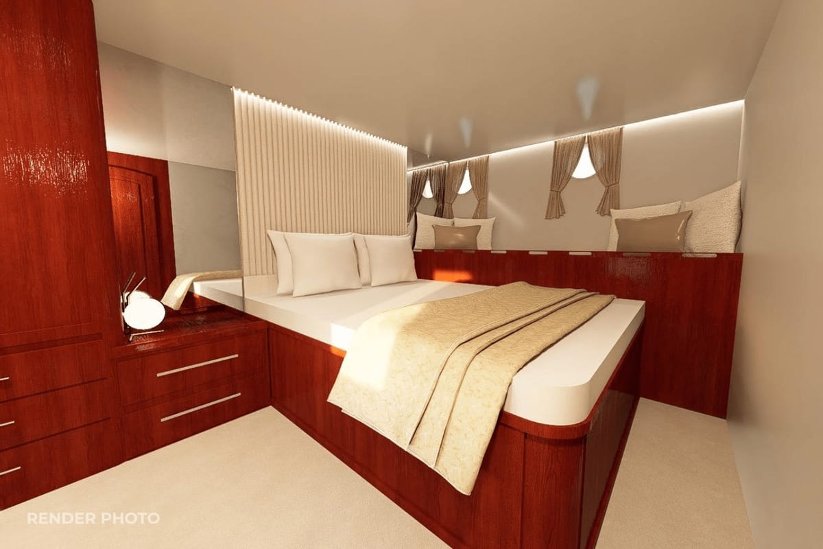 Cabin on Phoenix Bronze, a Custom Made Phoenix Bronze yacht at Split, Croatia