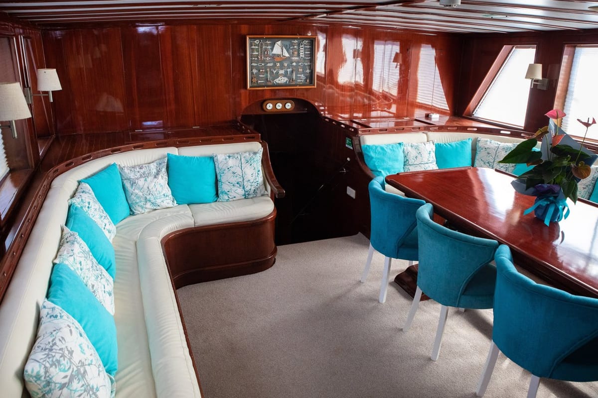 Salon of Phoenix Bronze, a Custom Made Phoenix Bronze yacht at Split, Croatia