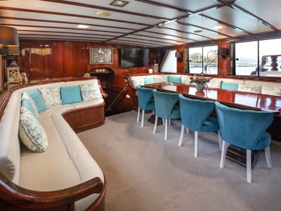 Salon of Phoenix Bronze, a Custom Made Phoenix Bronze yacht at Split, Croatia