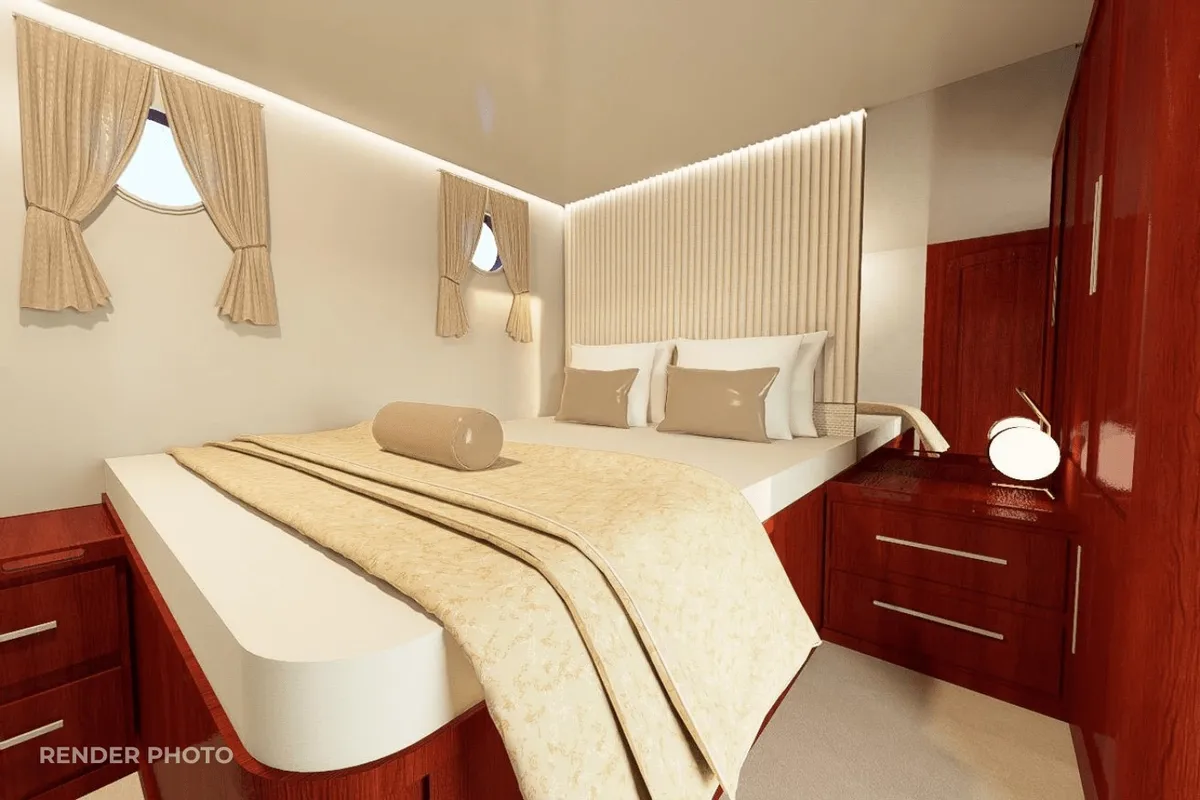 Cabin on Phoenix Bronze, a Custom Made Phoenix Bronze yacht at Split, Croatia