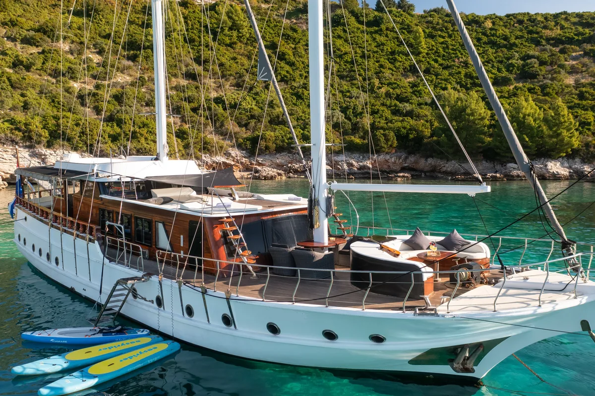 Exterior view of Phoenix Bronze, a Custom Made Phoenix Bronze yacht at Split, Croatia