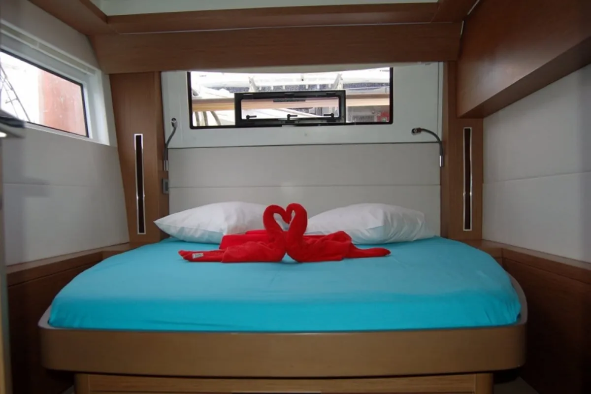 Cabin on Cabin O06 (RB), a Lagoon 50 catamaran at Eden Island Marina, Seychelles