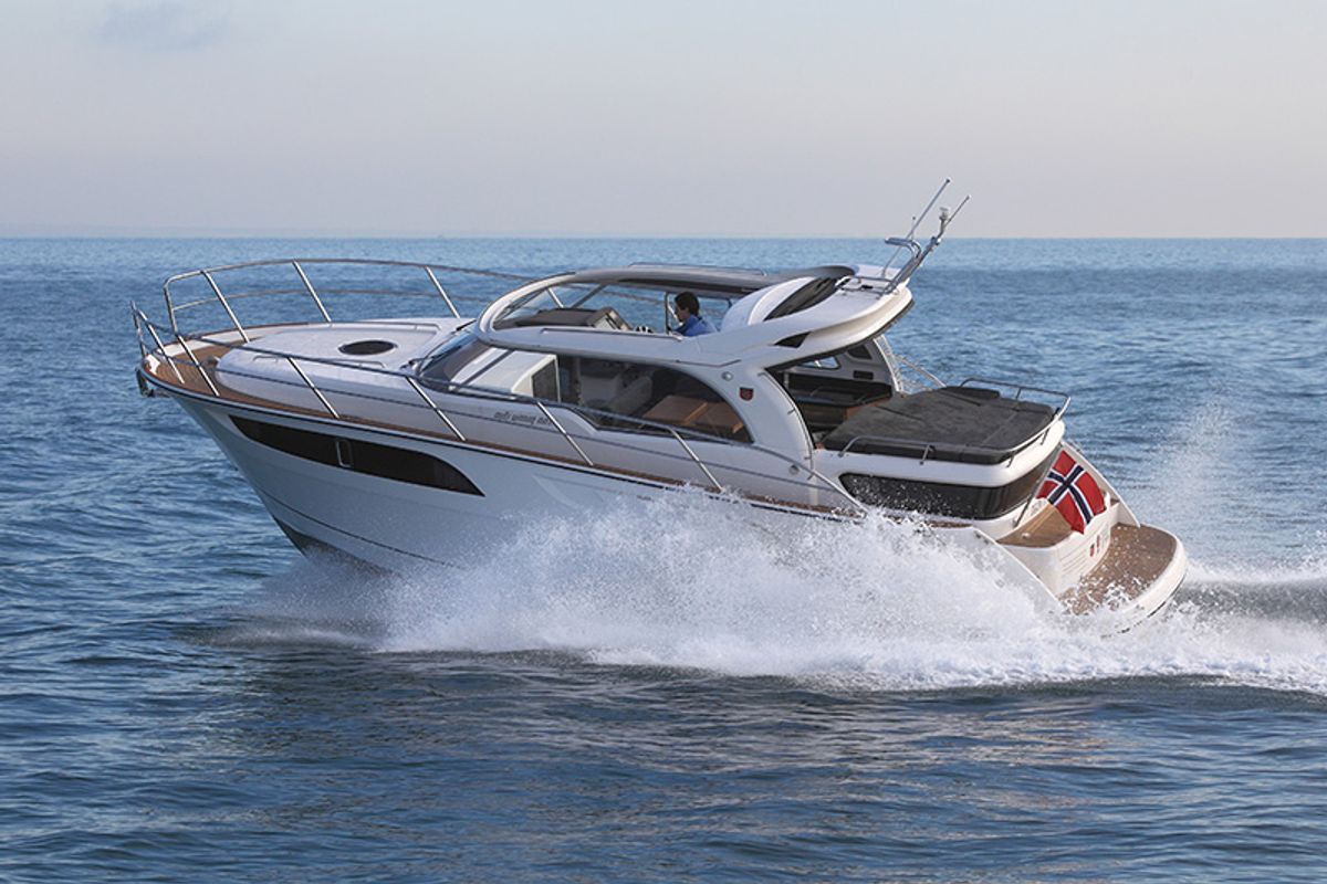 Exterior view of Morski konjic, a Marex 320 ACC yacht at Grad Šibenik, Croatia