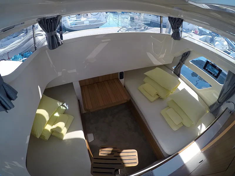 Cabin on Morski konjic, a Marex 320 ACC yacht at Grad Šibenik, Croatia