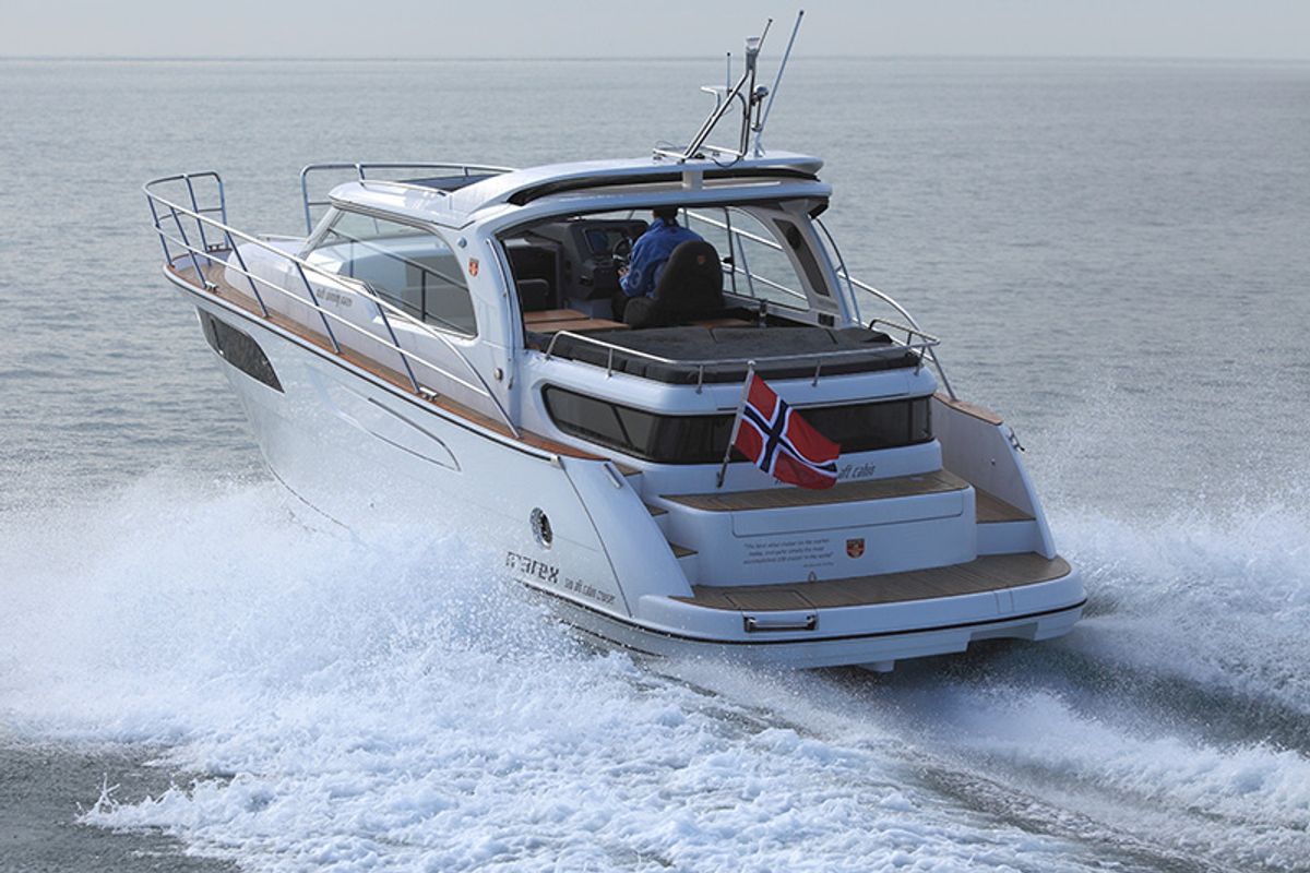 Exterior view of Morski konjic, a Marex 320 ACC yacht at Grad Šibenik, Croatia