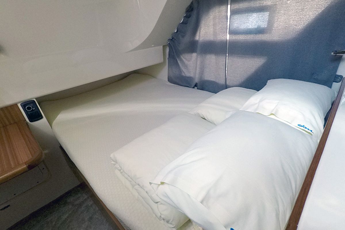 Cabin on Morski konjic, a Marex 320 ACC yacht at Grad Šibenik, Croatia