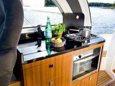 Galley of Morski konjic, a Marex 320 ACC yacht at Grad Šibenik, Croatia