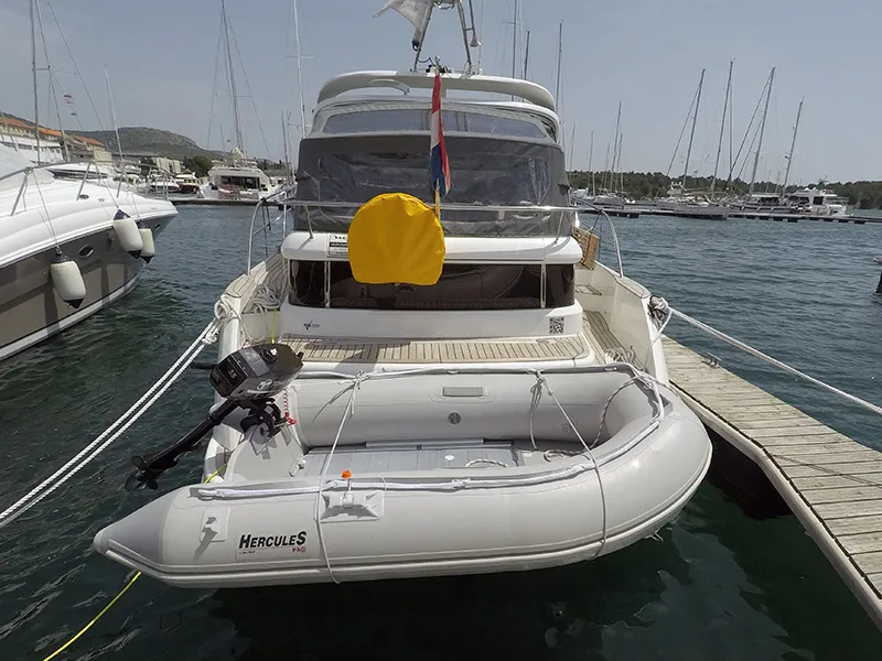 Exterior view of Morski konjic, a Marex 320 ACC yacht at Grad Šibenik, Croatia