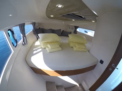 Cabin on Morski konjic, a Marex 320 ACC yacht at Grad Šibenik, Croatia