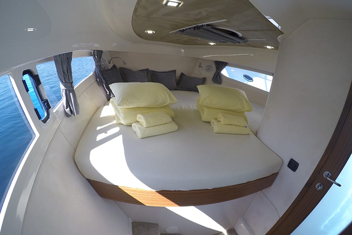 Cabin on Morski konjic, a Marex 320 ACC yacht at Grad Šibenik, Croatia