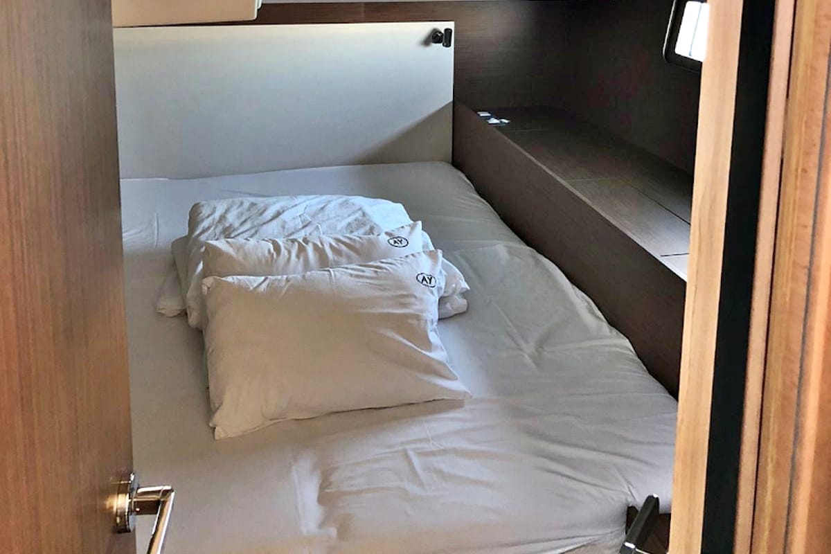 Cabin on Pearl Dreams, a Beneteau Oceanis 51.1 sailboat at Općina Sukošan, Croatia